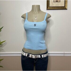 Victoria's Secret Monogram Fitted Cotton Cami Tank Top